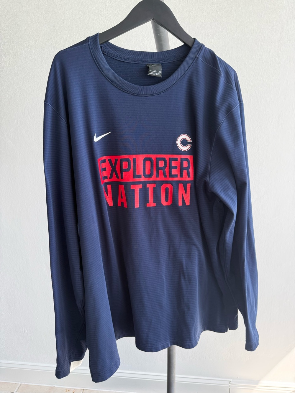 Nike Columbus Explorers Explorer Nation Dri-FIT Long Sleeve Men 2XL Navy